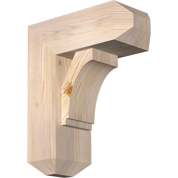 Ekena Millwork Imperial Craftsman Smooth Bracket w/ Offset Brace, Douglas Fir, 7 1/2"W x 18"D x 22"H BKT0806X18X22IMP04SDF - main